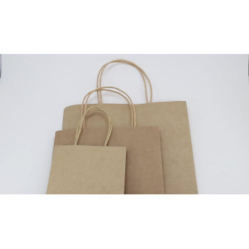 MOQ 500 Sac en papier kraft personnalisé avec logo personnalisé